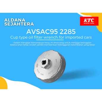avsac95 2285 cup type oil filter wrench for imported cars