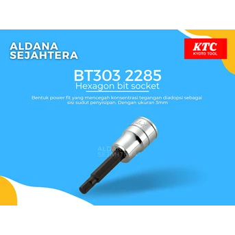BT303 2285 Hexagon bit socket