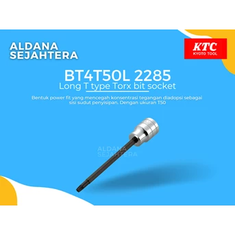 bt4t50l 2285 long t type torx bit socket