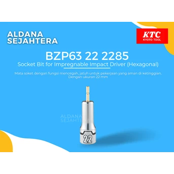 bzp63 22 2285 socket bit for imoregnable impact driver (hexagonal)