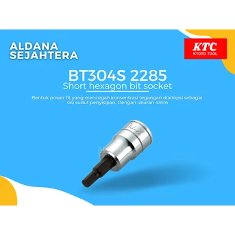 BT304S 2285 Short hexagon bit socket