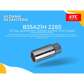 B35A21H 2285 12.7sq. aluminum wheel socket (thin type)