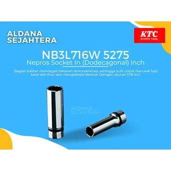 nb3l716w 5275 nepros socket in (dodecagonal) inch