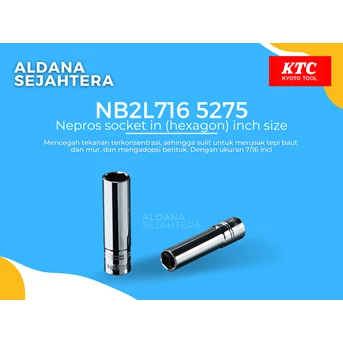 nb2l716 5275 nepros socket in (hexagon) inch size