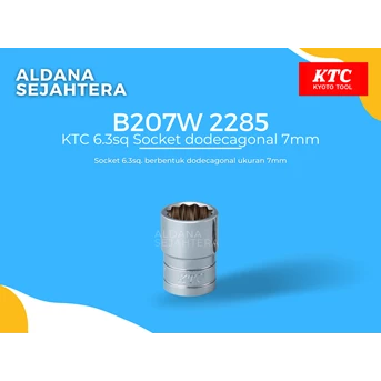 b207w 2285 ktc 6.3sq socket dodecagonal 7mm