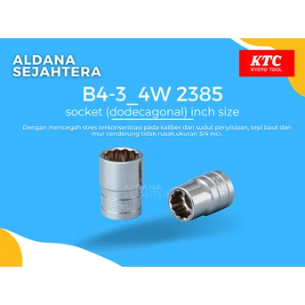 B4-3_4W 2385 socket (dodecagonal) inch size
