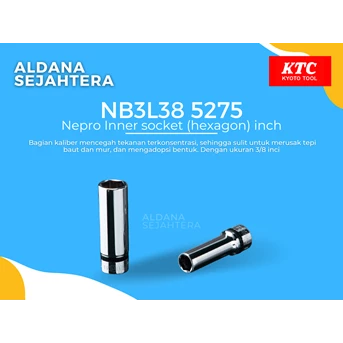 NB3L38 5275 Nepro Inner socket (hexagon) inch