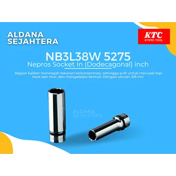 NB3L38W 5275 Nepros Socket In (Dodecagonal) inch