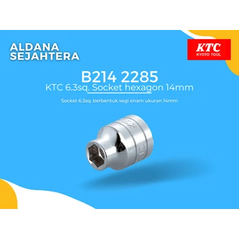B214 2285 KTC 6.3sq. Socket hexagon 14mm