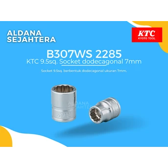 b307ws 2285 ktc 9.5sq. socket dodecagonal 7mm