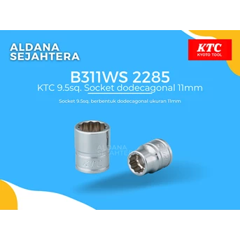 B311WS 2285 KTC 9.5sq. Socket dodecagonal 11mm