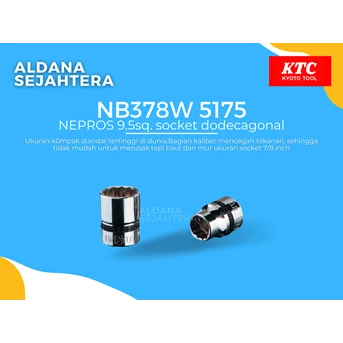 NB378W 5175 NEPROS 9.5sq. socket dodecagonal