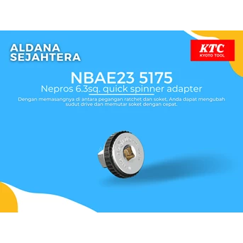 NBAE23 5175 Nepros 6.3sq. quick spinner adapter