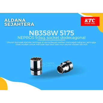 nb358w 5175 nepros 9.5sq. socket dodecagonal
