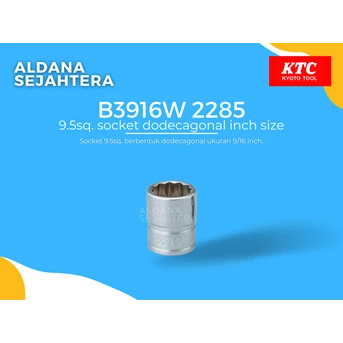 b3916w 2285 9.5sq. socket dodecagonal inch size