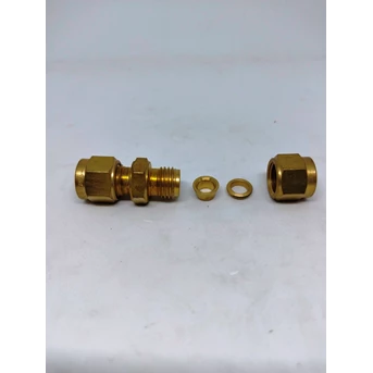 fitting union connector cua 8m brass hylok-4