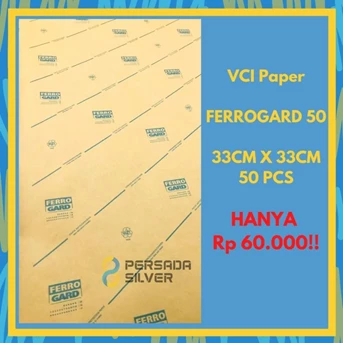 kertas anti karat vci ferrogard 50 ukuran 33cm x 33cm 1 pack (50 pcs)-1