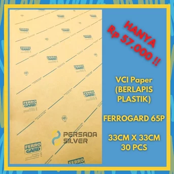 kertas anti karat vci ferrogard 65p ukuran 33cm x 33cm 1 pack (30 pcs)-1
