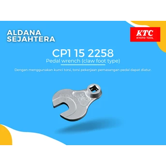 cp1 15 2258 pedal wrench (claw foot type)