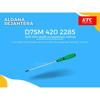 D7SM 420 2285 Soft Thin Shaft Screwdriver Minus
