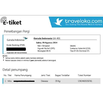 Cetak Tiket Label Jakarta