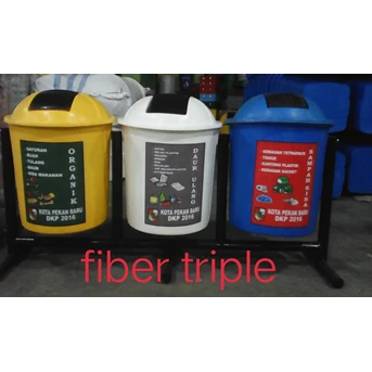 Tempat Sampah Fiber Bulat 40 Liter