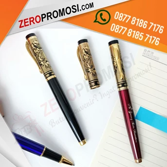 Souvenir pen ukir batik - pulpen promosi