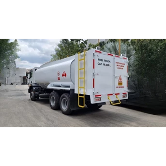 fuel truk 16 kl hydraulic system double dispensing