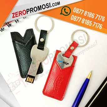 promosi usb flashdisk metal key + pouch kulit kode fdlt26 custom-4