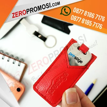 promosi usb flashdisk metal key + pouch kulit kode fdlt26 custom-1
