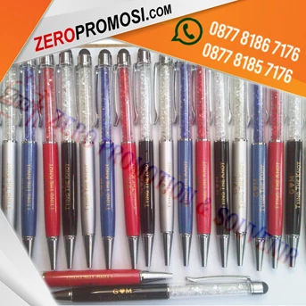 pen stylus kristal putih - pulpen promosi-3