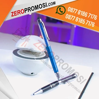 pen stylus kristal putih - pulpen promosi-2