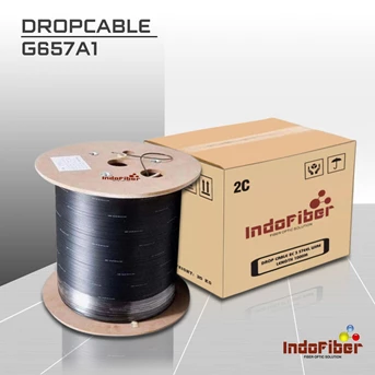 indofiber kabel dropcore 2 core 3 seling / ftth kabel fiber optik