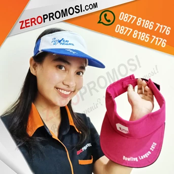 custom topi tenis golf visor promosi-5