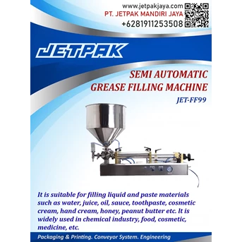 Semi Automatic Grease Filling Machine JET-99