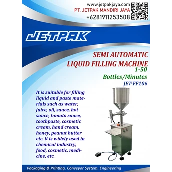 Semi Automatic Liquid Filling Machine JET-FF106