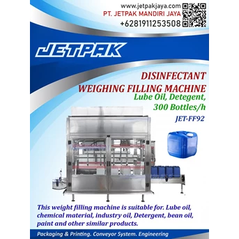 Disinfectant Weighing Filling Machine JET-FF92