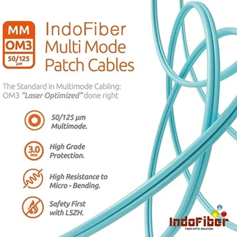indofiber patchcord fiber optic sc-fc multimode om3 50/125um-2