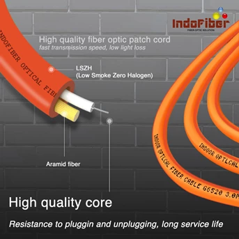 indofiber patchcord fiber optic st-st multimode om2 50/125um-2