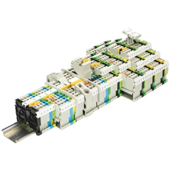 WIELAND DIN RAIL TERMINAL BLOCKS WITH TENSION SPRING CONNECTION