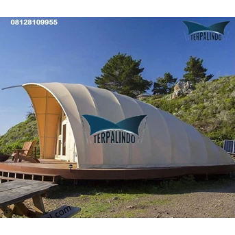 tenda glamping cocoon untuk wisata keluarga