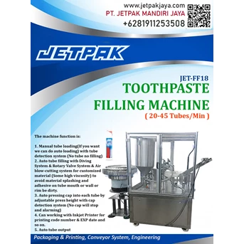 Toothpaste Filling Machine JET-FF18