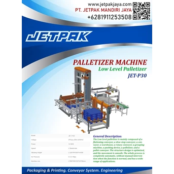 Palletizer Machine Low level palletizer JET-P30