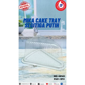 MIKA CAKE TRAY SEGITIGA PUTIH