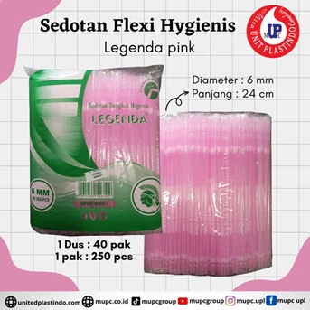 sedotan flexible hygienis legenda pink