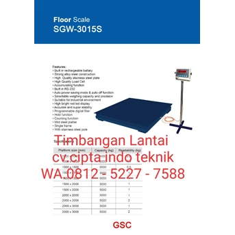 floor scale gsc sgw 3015 s-2