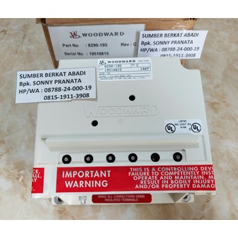 WOODWARD 8290-195 SPEED CONTROLLER FLO-TECH 24V 8290195 8290 195