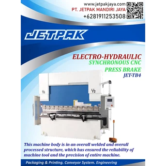 Electro hydraulic synchronous cnc press brake JET-TB4