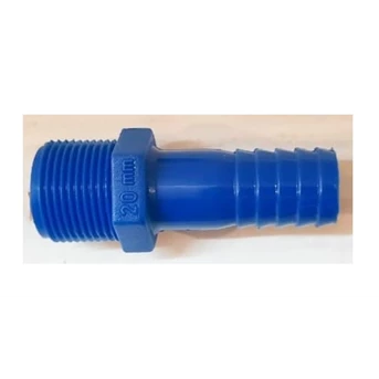 polypropylene hose nipple threaded 3/4 inci - 20 mm-1