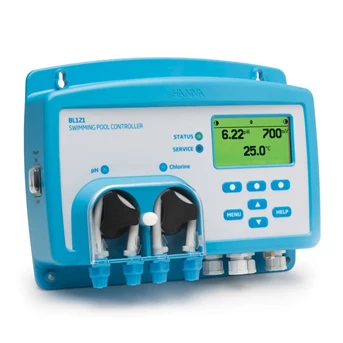 ph meter swimming pool controller with built-in dosing pumps bl120-1